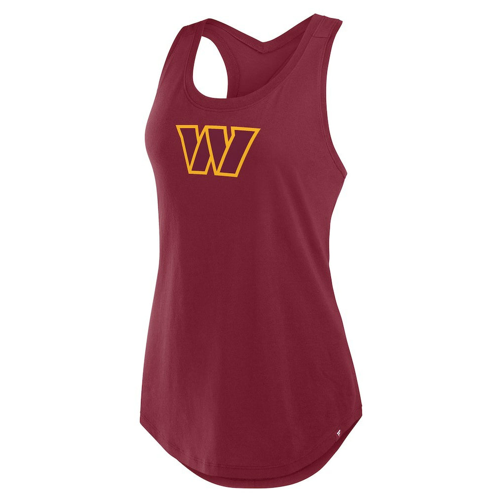 Fanatics Washington Commanders Women's Iron Fan Tank Top Burgundy