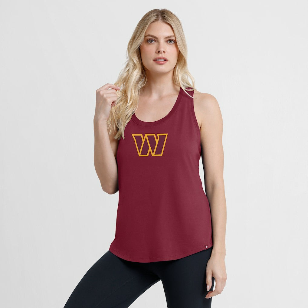 Fanatics Washington Commanders Women's Iron Fan Tank Top Burgundy