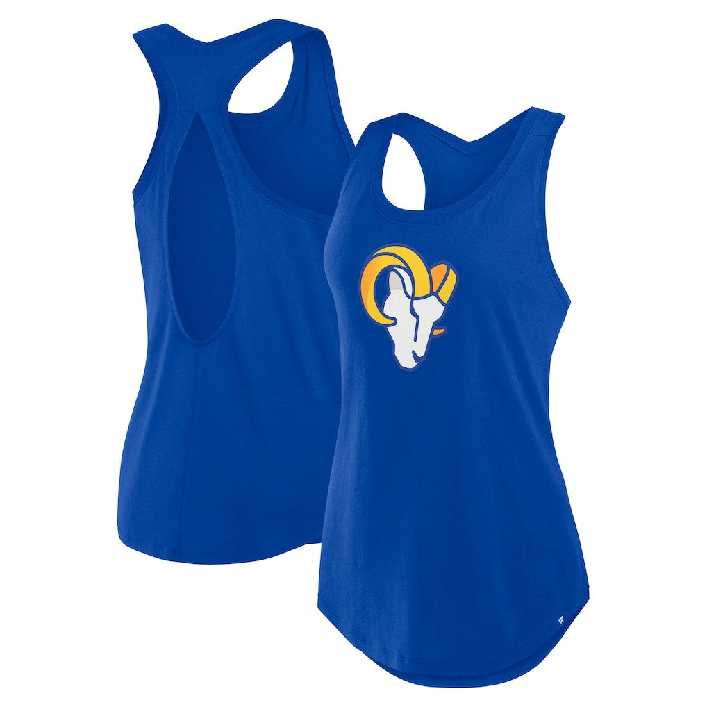Fanatics Los Angeles Rams Women's Iron Fan Tank Top Royal