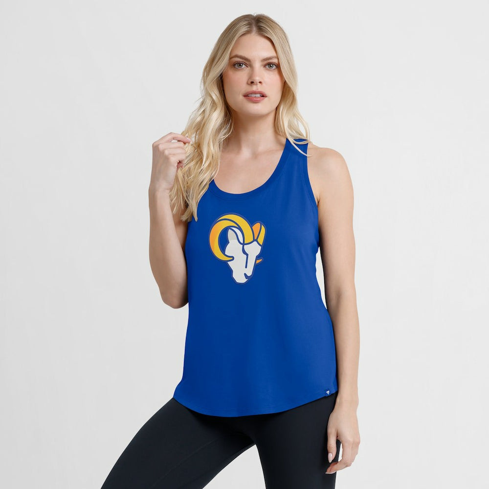 Fanatics Los Angeles Rams Women's Iron Fan Tank Top Royal