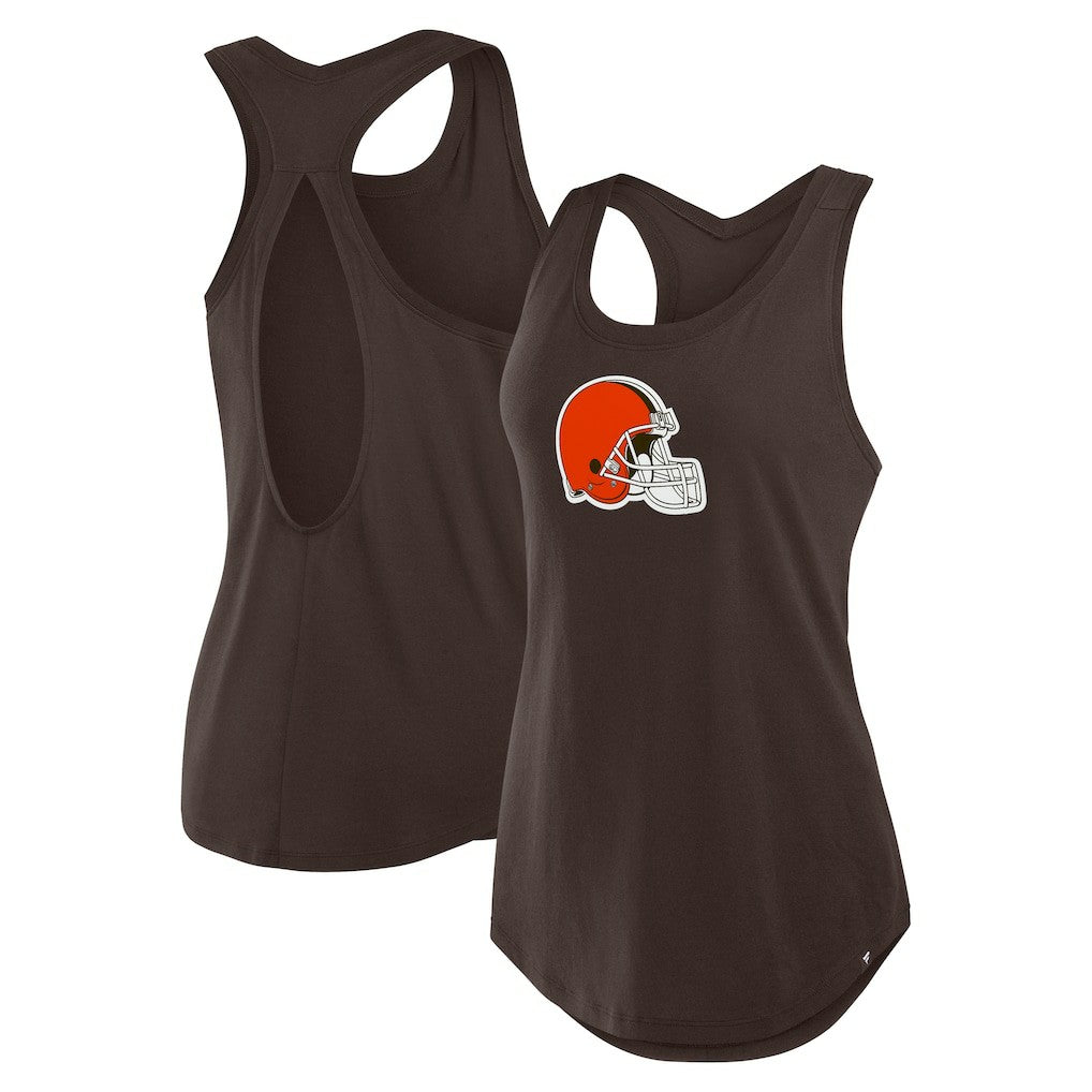 Fanatics Cleveland Browns Women's Iron Fan Tank Top Brown