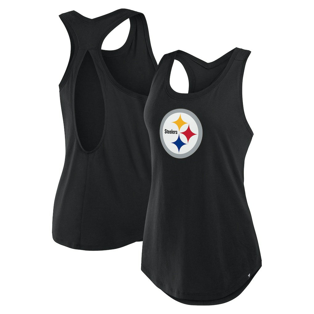 Fanatics Pittsburgh Steelers Women's Iron Fan Tank Top Black