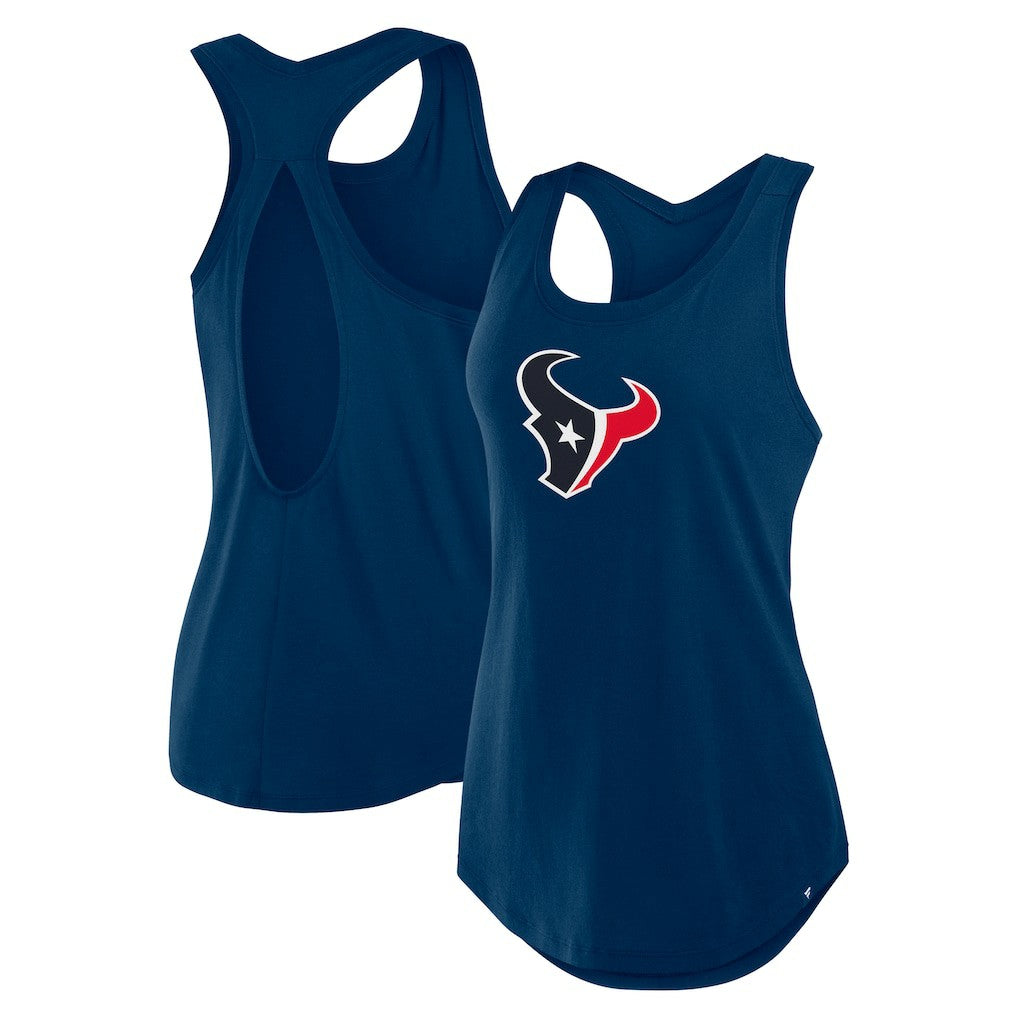 Fanatics Houston Texans Women's Iron Fan Tank Top Navy