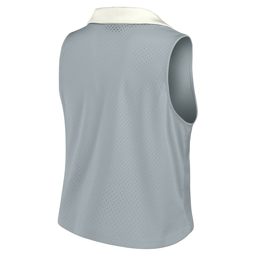 Fanatics Philadelphia Eagles Women's Studio Wellness V-Neck Tank Top Gray