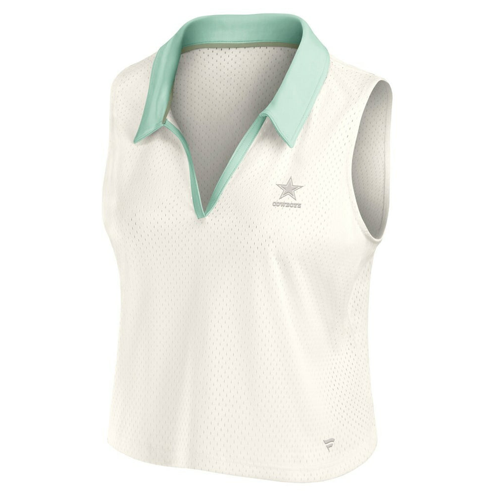 Fanatics Dallas Cowboys Women's Studio Wellness V-Neck Tank Top Cream