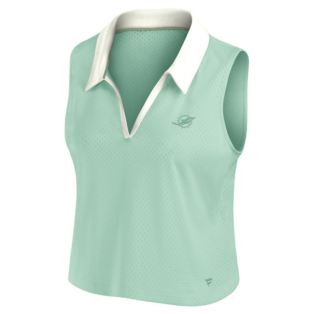 Fanatics Miami Dolphins Women's Studio Wellness V-Neck Tank Top Mint