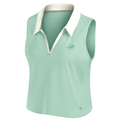 Fanatics Miami Dolphins Women's Studio Wellness V-Neck Tank Top Mint