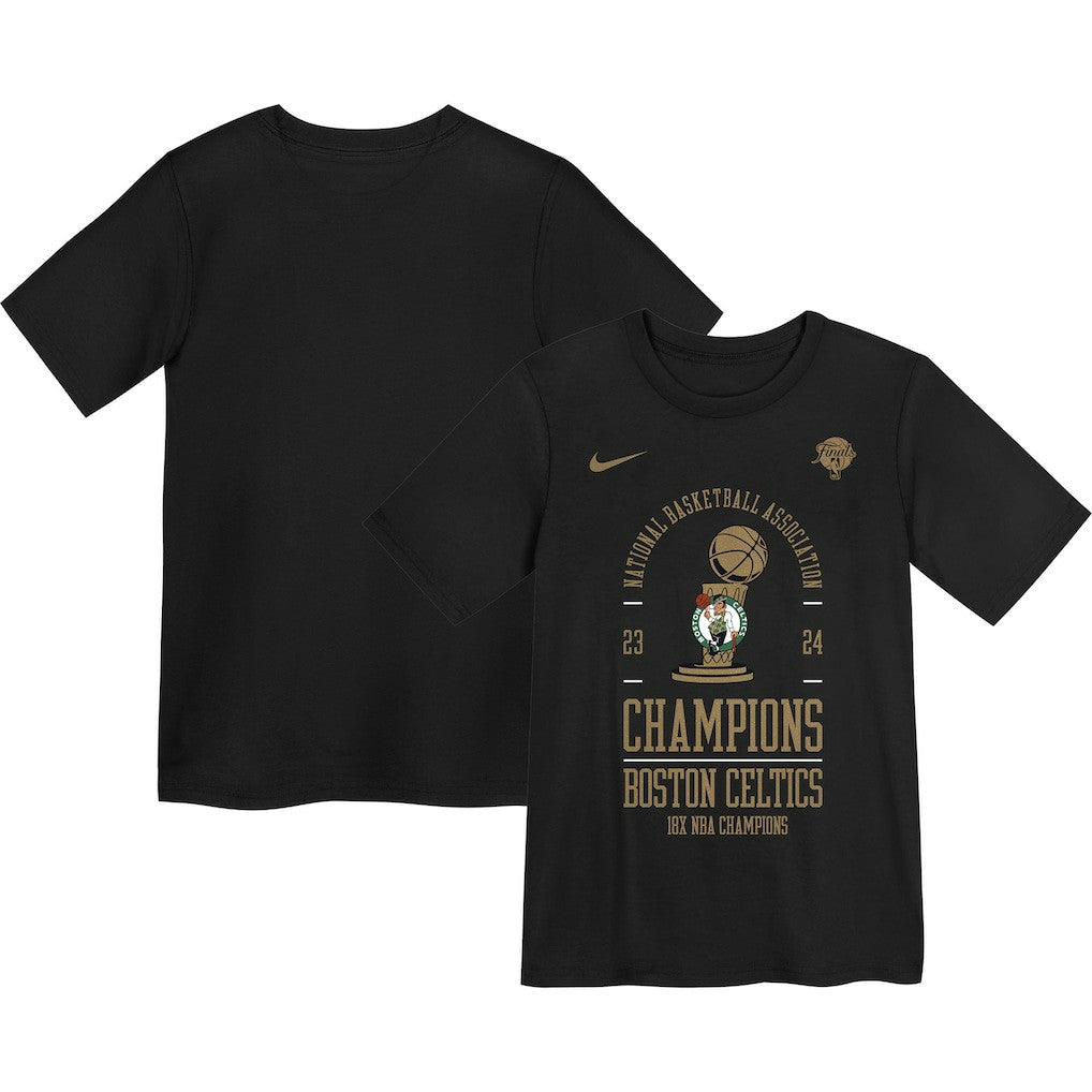 Boston Celtics Preschool 18-Time NBA Finals Champions Locker Room T-Shirt Black | Nike online