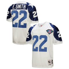 Mitchell & Ness Emmitt Smith Dallas Cowboys 1994 Authentic Throwback Retired Player Jersey White