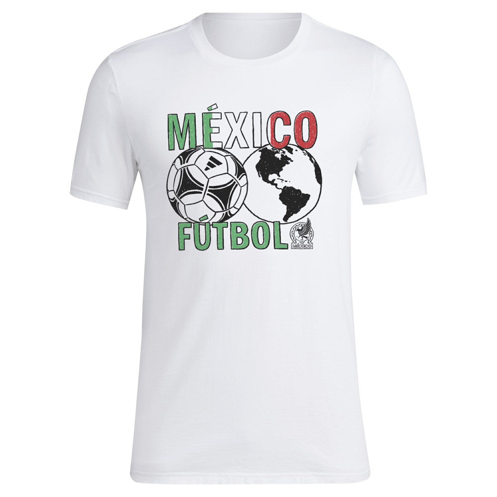 Mexico National Team Around The World T-Shirt White - Adidas outlet
