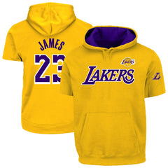 LeBron James Los Angeles Lakers Big & Tall Short Sleeve Hoodie Gold | Fanatics