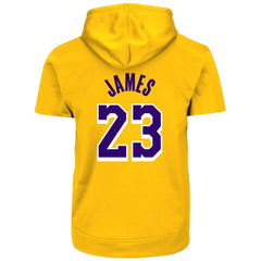 LeBron James Los Angeles Lakers Big & Tall Short Sleeve Hoodie Gold | Fanatics