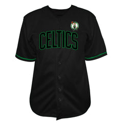 Jayson Tatum Boston Celtics Profile Big & Tall Name & Number Button-Up Jersey Black