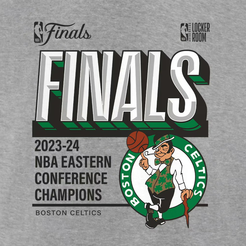 Boston Celtics 2024 Eastern Conference Champions Locker Room Big & Tall T-Shirt Heather Gray | Fanatics Lifestyle