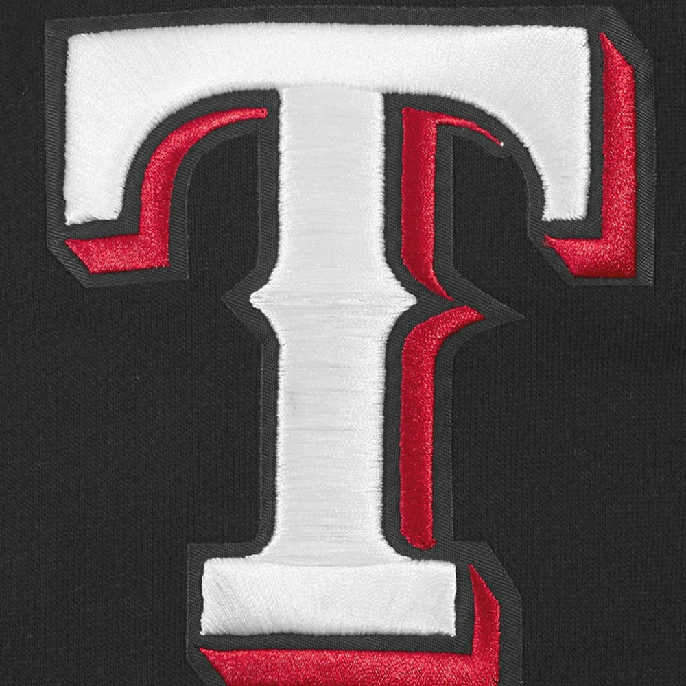 Texas Rangers Pro Standard Paint The City Dropped Shoulder Pullover Sweatshirt - Black - MLB Online
