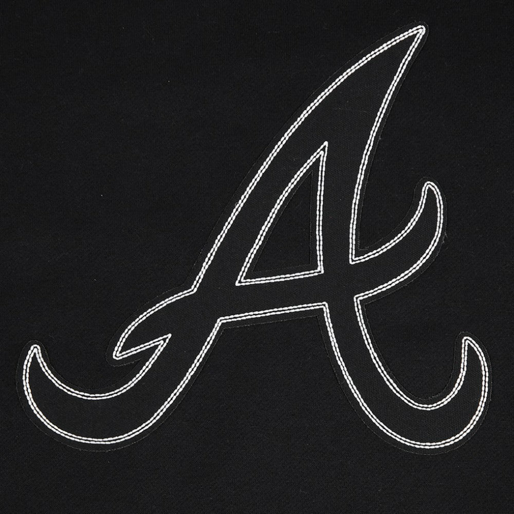 Atlanta Braves Pro Standard Paint The City Dropped Shoulder Pullover Sweatshirt - Black - MLB Online