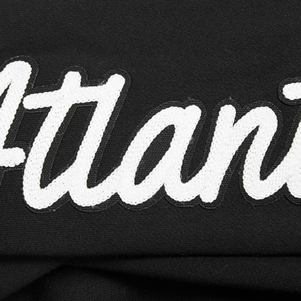 Atlanta Braves Pro Standard Paint The City Dropped Shoulder Pullover Sweatshirt - Black - MLB Online