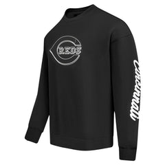 Cincinnati Reds Pro Standard Paint The City Dropped Shoulder Pullover Sweatshirt - Black - MLB Online