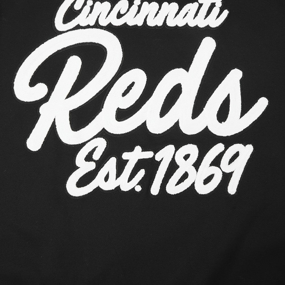 Cincinnati Reds Pro Standard Paint The City Dropped Shoulder Pullover Sweatshirt - Black - MLB Online