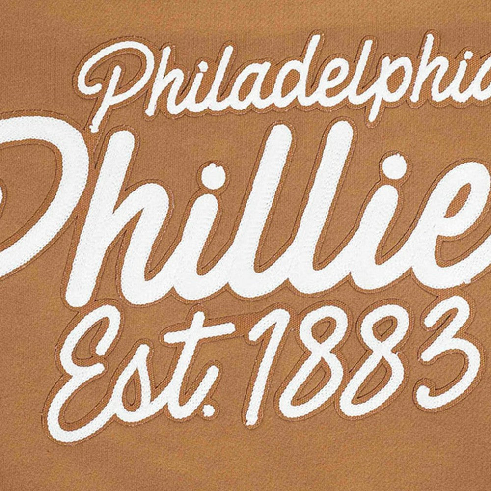 Philadelphia Phillies Pro Standard Paint The City Dropped Shoulder Pullover Sweatshirt - Brown - MLB Online