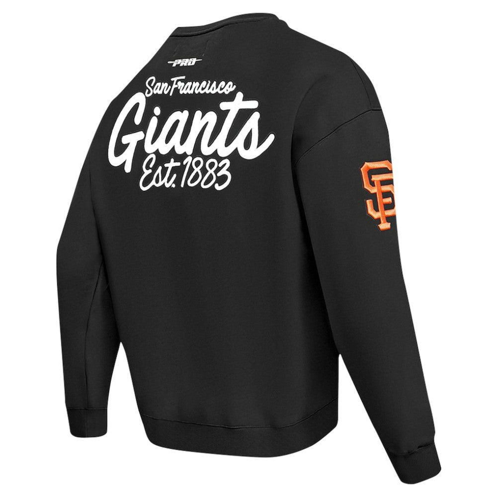 San Francisco Giants Pro Standard Paint The City Dropped Shoulder Pullover Sweatshirt - Black - MLB Sale