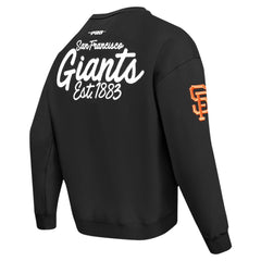 San Francisco Giants Pro Standard Paint The City Dropped Shoulder Pullover Sweatshirt - Black - MLB Sale