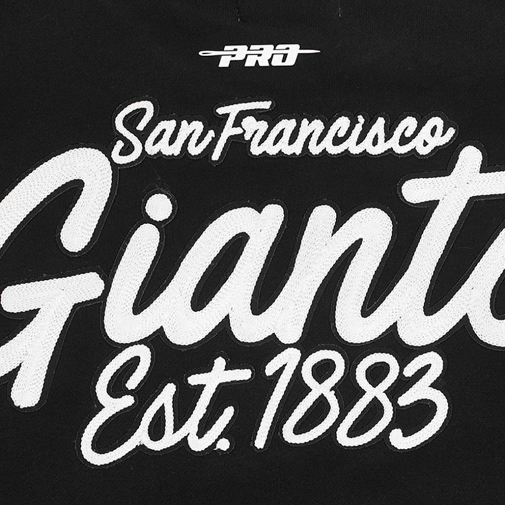 San Francisco Giants Pro Standard Paint The City Dropped Shoulder Pullover Sweatshirt - Black - MLB Sale