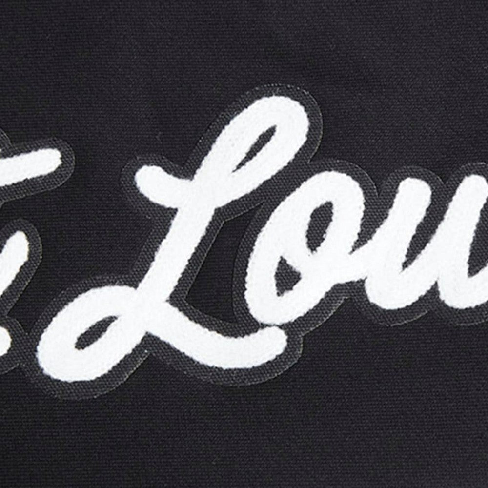 St. Louis Cardinals Pro Standard Paint The City Dropped Shoulder Pullover Sweatshirt - Black - MLB Discount