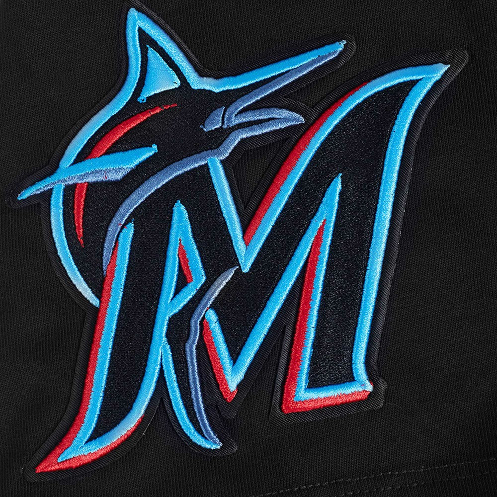 Miami Marlins Pro Standard Turn It Up Dropped Shoulder T-Shirt - Black - MLB Sale