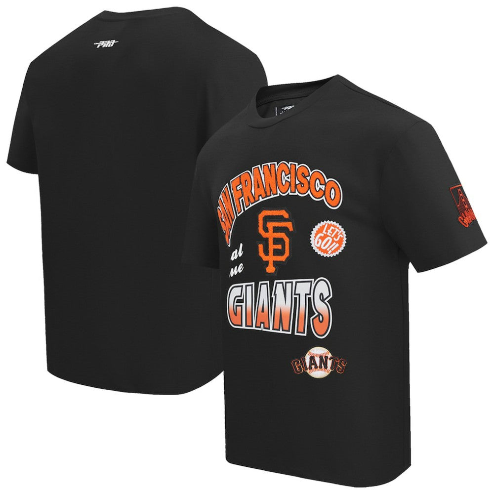 San Francisco Giants Pro Standard Turn It Up Dropped Shoulder T-Shirt - Black - MLB Sale