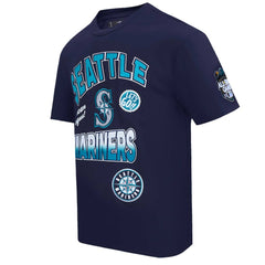 Seattle Mariners Pro Standard Turn It Up Dropped Shoulder T-Shirt - Navy - MLB Sale