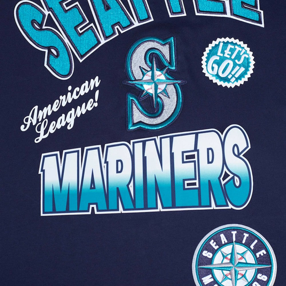 Seattle Mariners Pro Standard Turn It Up Dropped Shoulder T-Shirt - Navy - MLB Sale