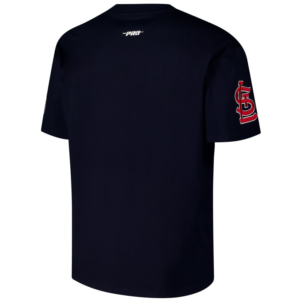 St. Louis Cardinals Pro Standard Turn It Up Dropped Shoulder T-Shirt - Navy - MLB Sale