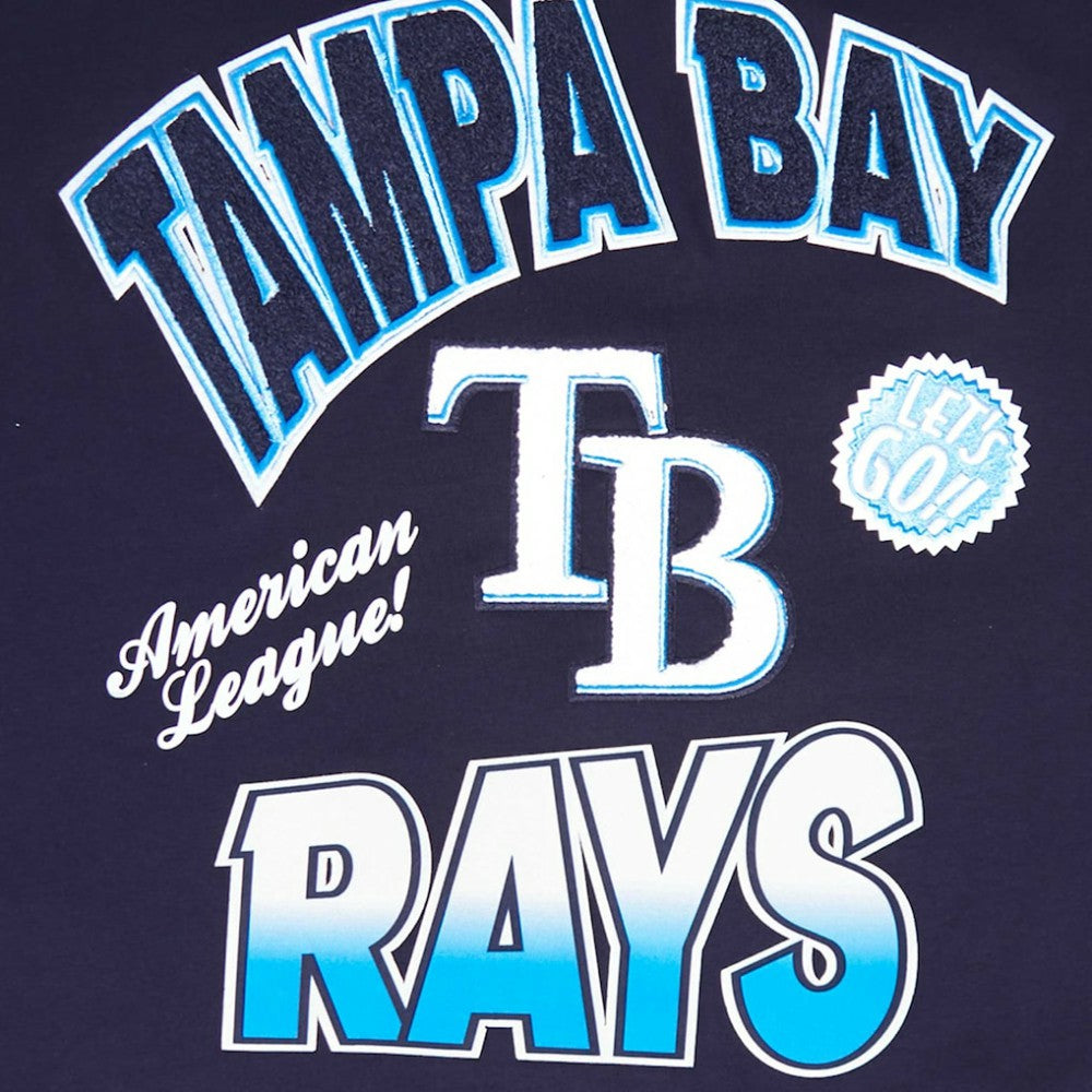 Tampa Bay Rays Pro Standard Turn It Up Dropped Shoulder T-Shirt - Navy - MLB on Sale
