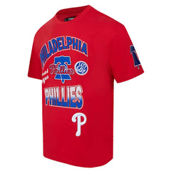 Philadelphia Phillies Pro Standard Turn It Up Dropped Shoulder T-Shirt - Red - MLB on Sale