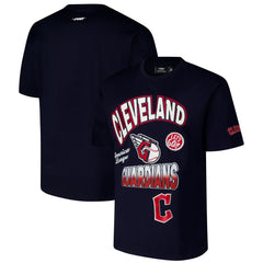 Cleveland Guardians Pro Standard Turn It Up Dropped Shoulder T-Shirt - Navy - MLB on Sale