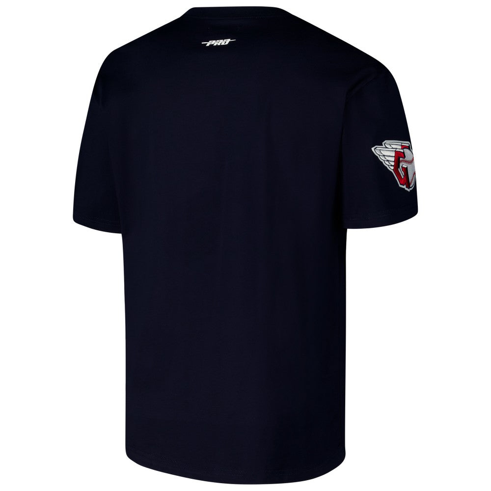 Cleveland Guardians Pro Standard Turn It Up Dropped Shoulder T-Shirt - Navy - MLB on Sale