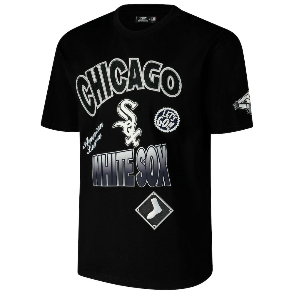 Chicago White Sox Pro Standard Turn It Up Dropped Shoulder T-Shirt - Black - MLB Discount