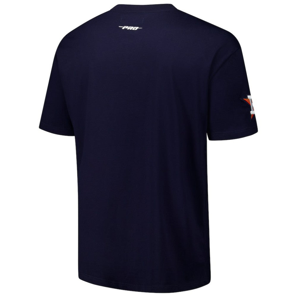 Houston Astros Pro Standard Turn It Up Dropped Shoulder T-Shirt - Navy - MLB on Sale