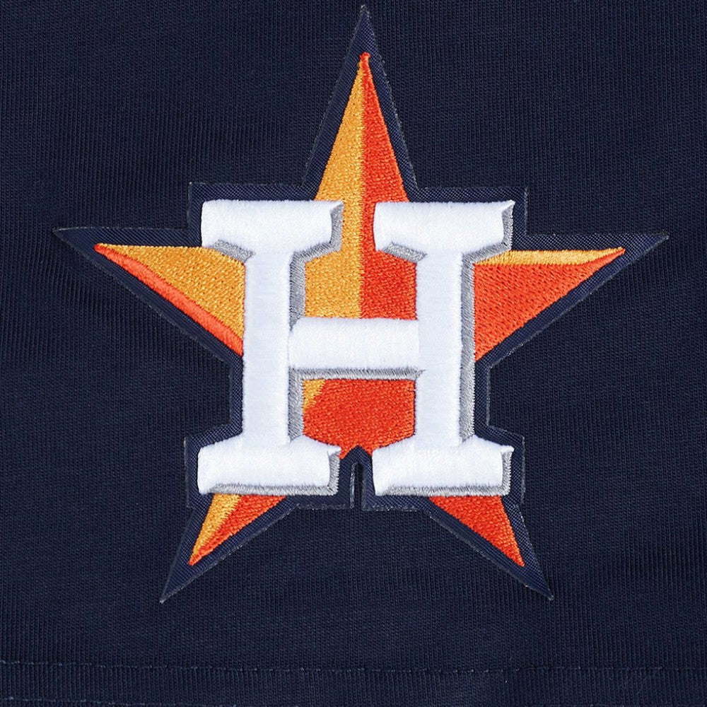 Houston Astros Pro Standard Turn It Up Dropped Shoulder T-Shirt - Navy - MLB on Sale