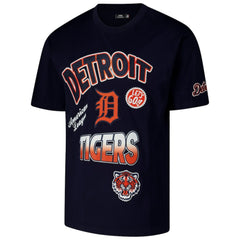 Detroit Tigers Pro Standard Turn It Up Dropped Shoulder T-Shirt - Navy - MLB Sale