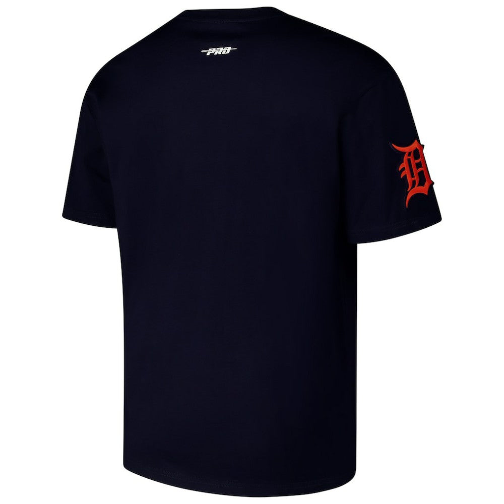 Detroit Tigers Pro Standard Turn It Up Dropped Shoulder T-Shirt - Navy - MLB Sale