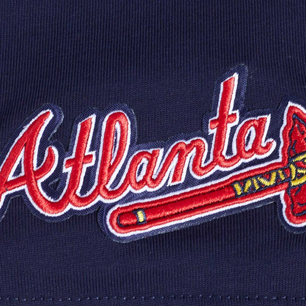 Atlanta Braves Pro Standard Turn It Up Dropped Shoulder T-Shirt - Navy - MLB on Sale