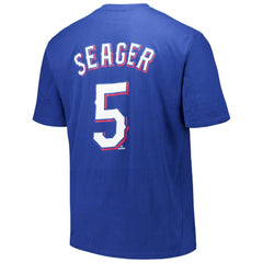 Corey Seager Texas Rangers Fanatics Big & Tall Name & Number T-Shirt - Royal - Fanatics Online