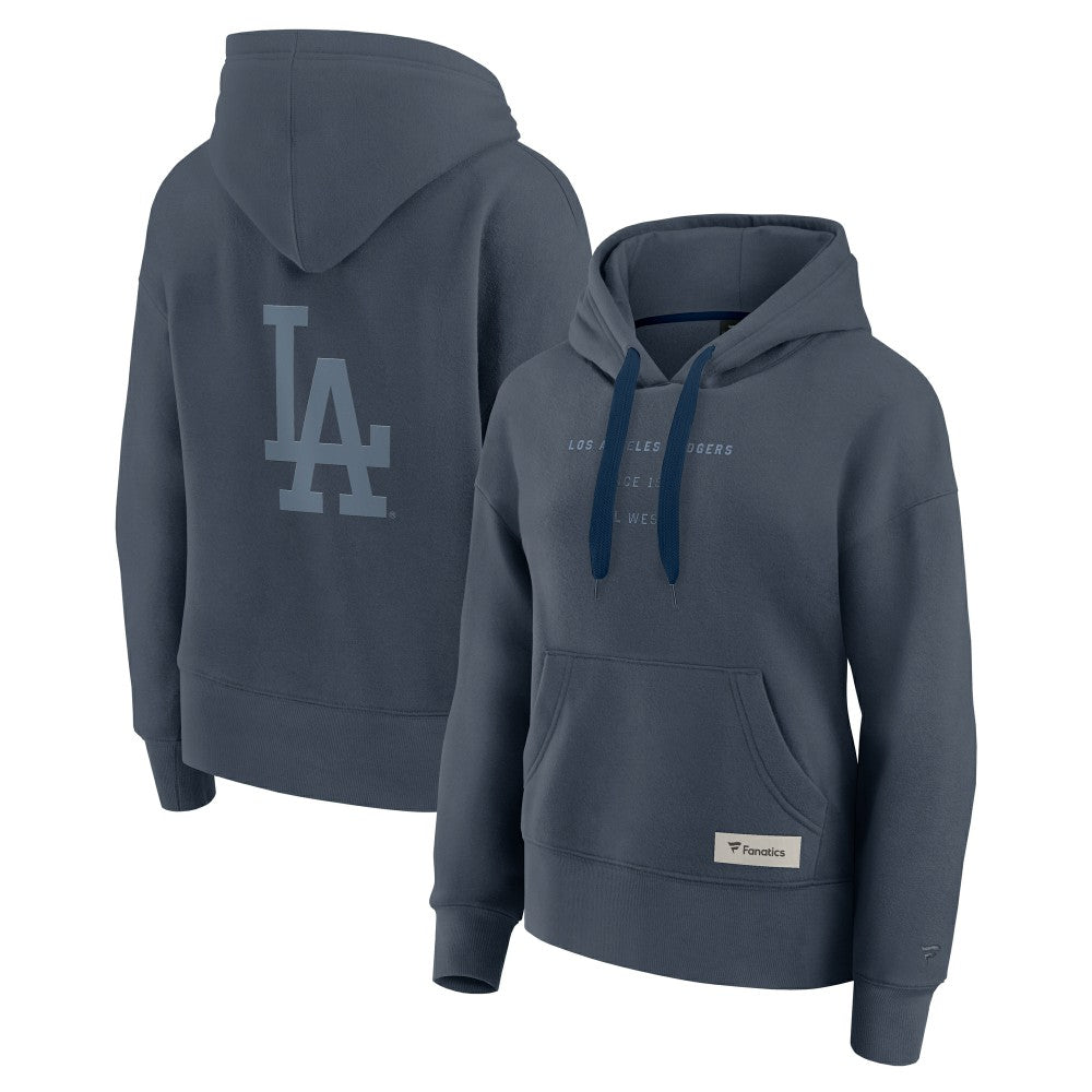 Los Angeles Dodgers Fanatics Women's Elements Future Ground Subtle Tonal Pullover Hoodie - Blue - Fanatics on Sale