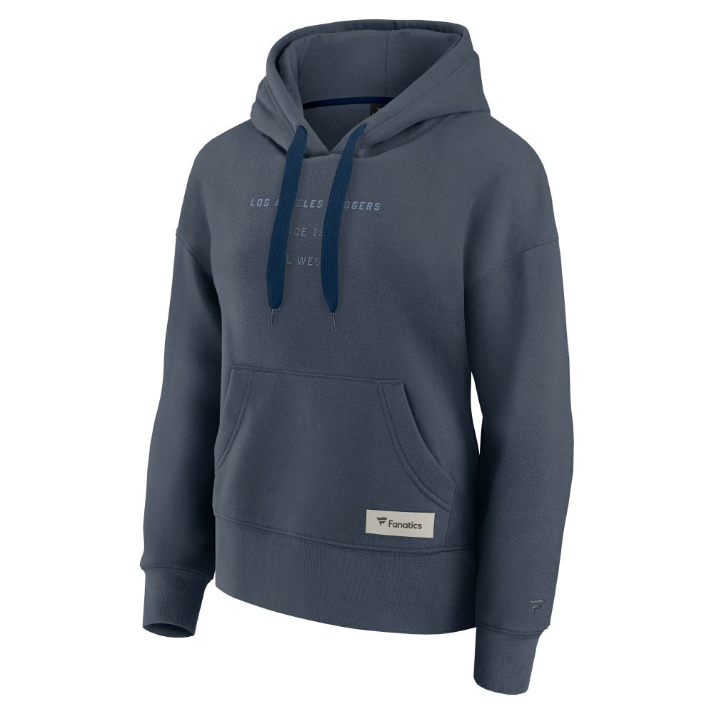 Los Angeles Dodgers Fanatics Women's Elements Future Ground Subtle Tonal Pullover Hoodie - Blue - Fanatics on Sale