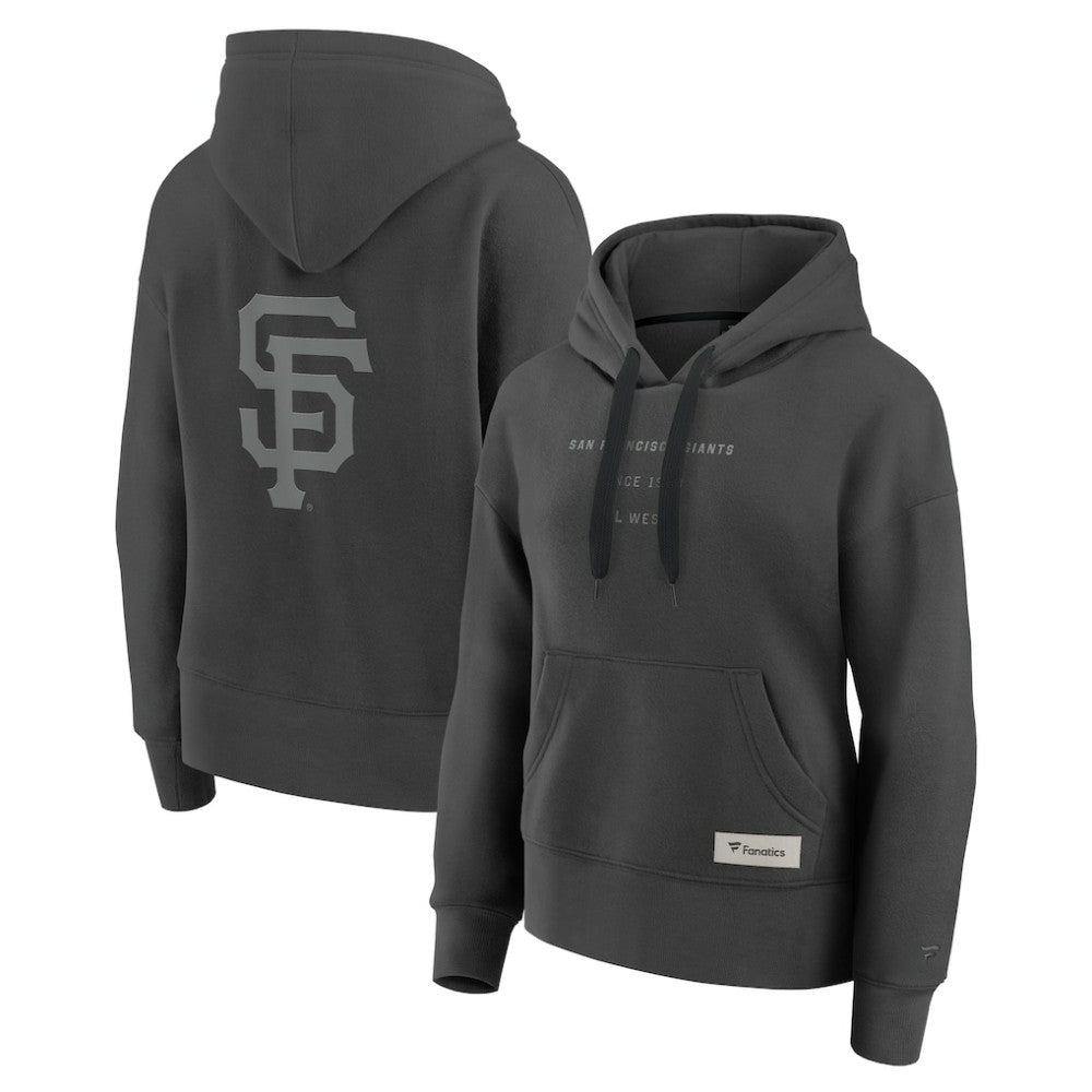 San Francisco Giants Fanatics Women's Elements Future Ground Subtle Tonal Pullover Hoodie - Charcoal - Fanatics Sale