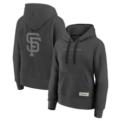 San Francisco Giants Fanatics Women's Elements Future Ground Subtle Tonal Pullover Hoodie - Charcoal - Fanatics Sale