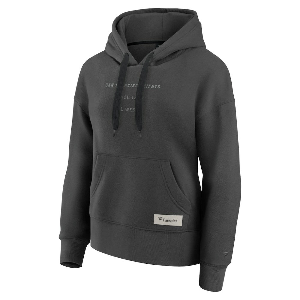 San Francisco Giants Fanatics Women's Elements Future Ground Subtle Tonal Pullover Hoodie - Charcoal - Fanatics Sale