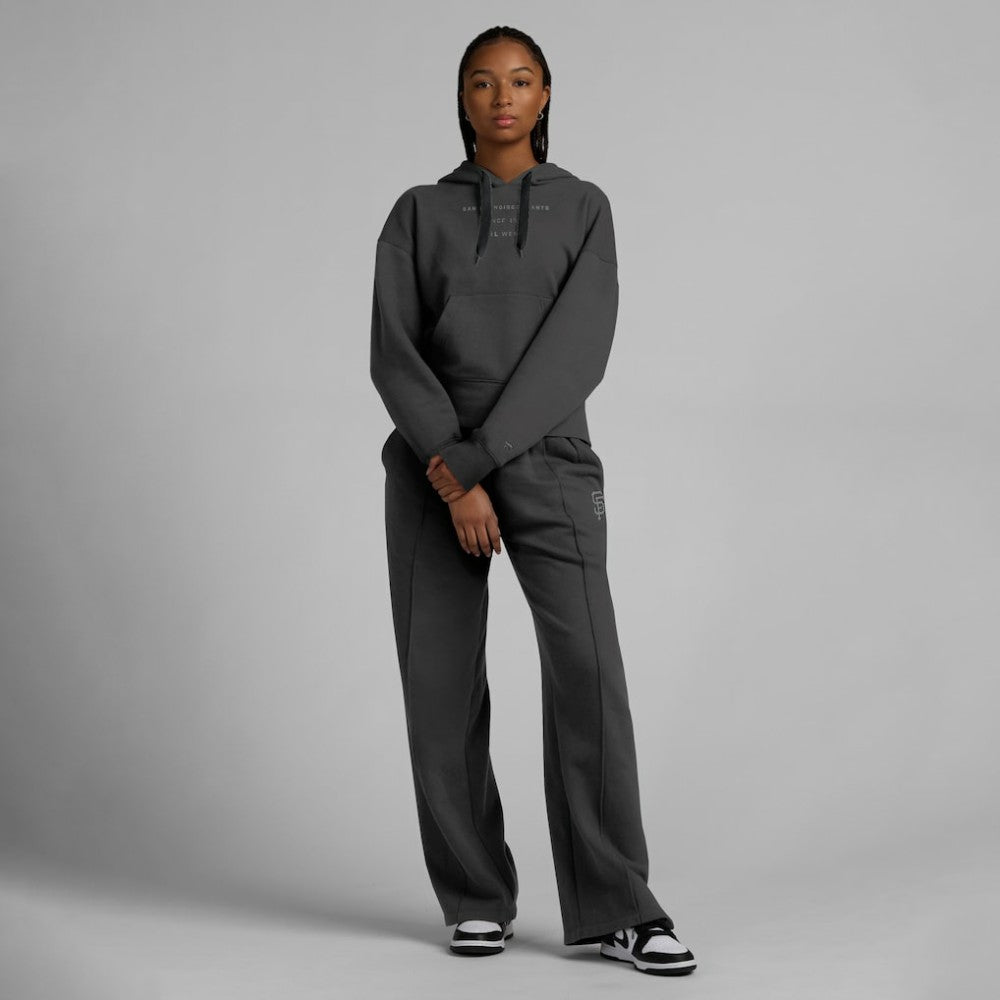 San Francisco Giants Fanatics Women's Elements Future Ground Subtle Tonal Pullover Hoodie - Charcoal - Fanatics Sale